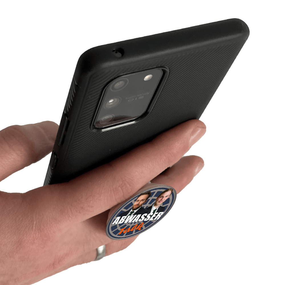 ABWASSERTALK PopSocket -  ausziehbarer Sockel und Griff für Smartphones and Tablets 